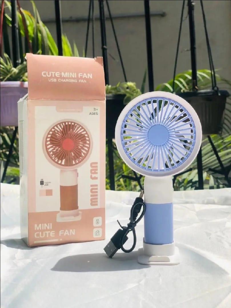 Portable Desk Fan With Phone Holder