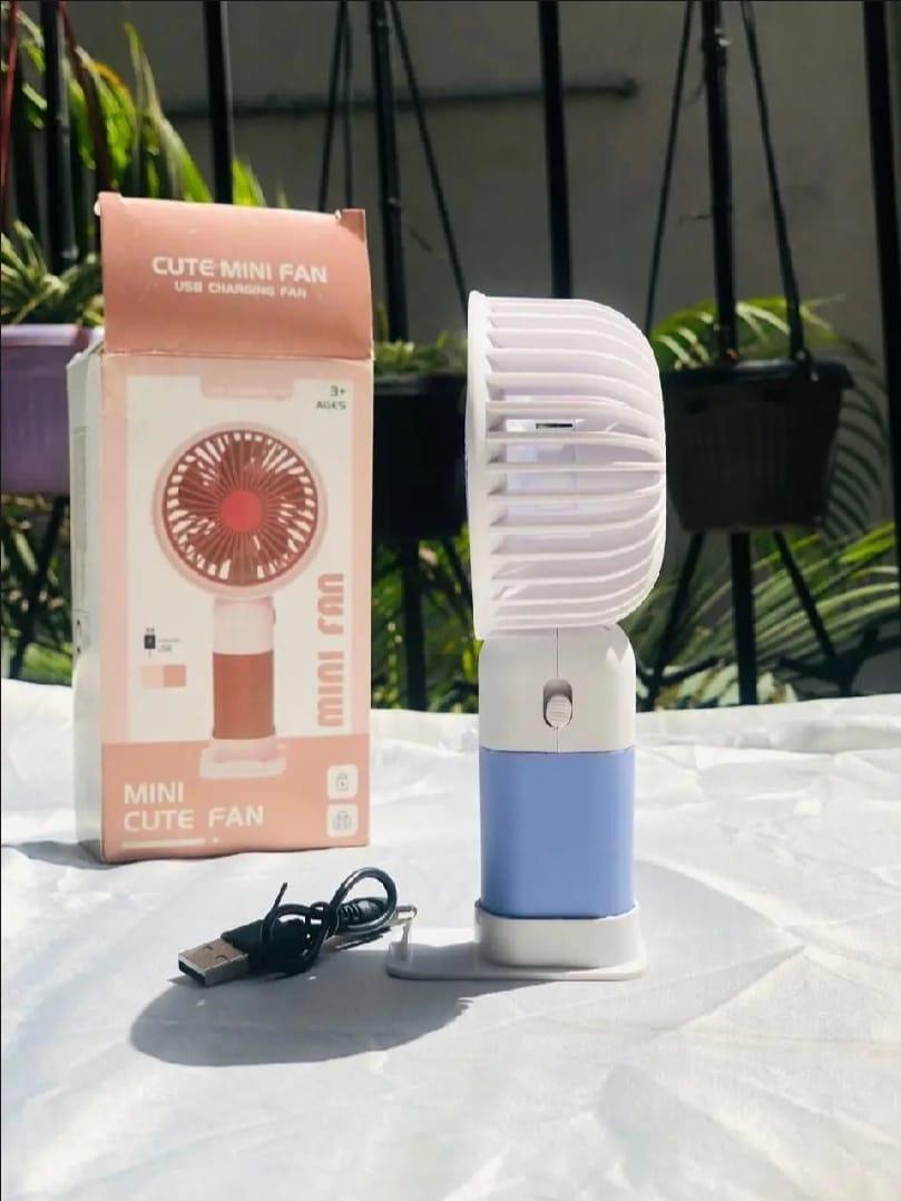 Portable Desk Fan With Phone Holder
